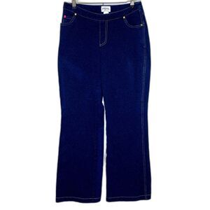 Pajama‎ Jeans Women's Bootcut Stretch Knit Denim Jeans Size Small Drawstring